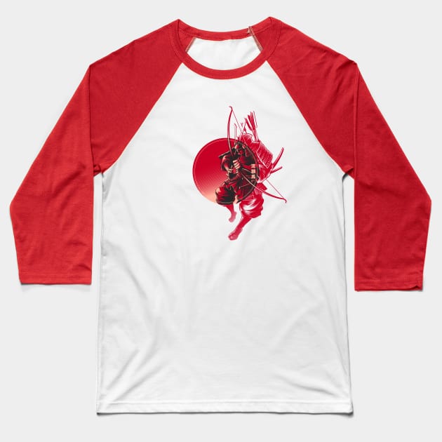 Yabusame - Samurai Archer Baseball T-Shirt by BlackoutBrother